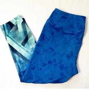 Avia| Aqua Blue and Green Girls Leggings